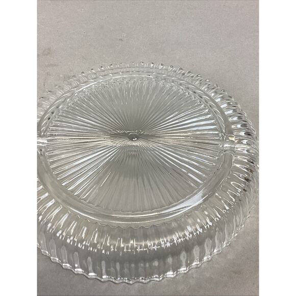 Set Of 2 Anchor Hocking Wexford Small Bowl & Indiana Glass Divided Serving Tray - Picture 14 of 16